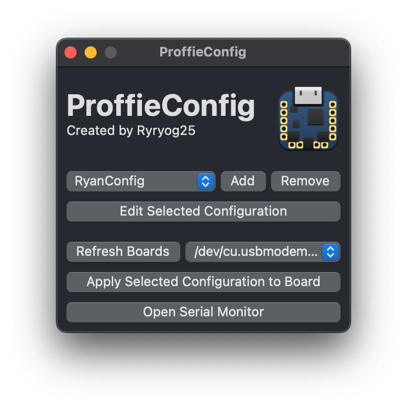 ProffieConfig Main Menu