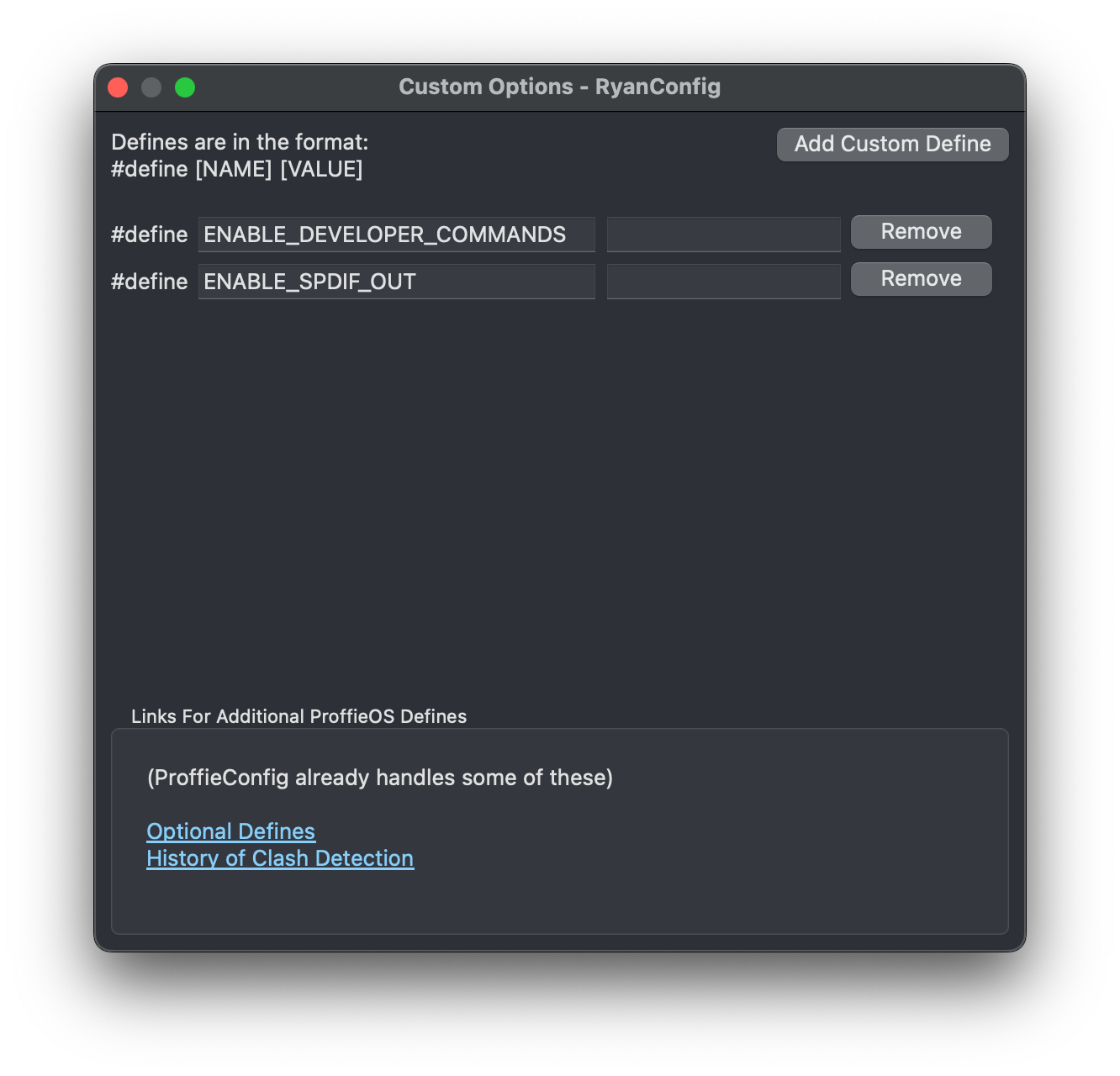 Editor - Custom Options