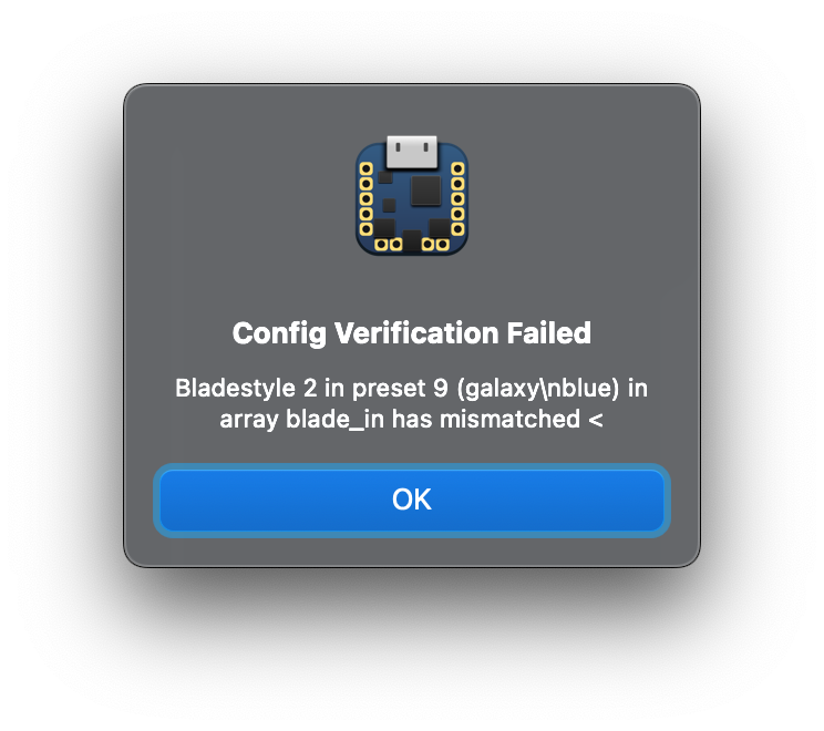 BladeStyle Formatting Error